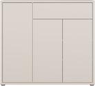 Pantofar Alice Springs cu 3 uși, 20 perechi, alb, 109×99×35 cm Arboteca