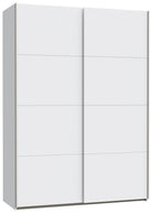 Dulap Fittio cu uși glisante, alb, 150×235×61 cm Arboteca