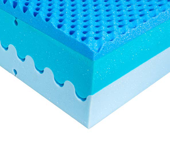 Saltea memory foam Diamond Blue, 7 zone de confort, husă detașabilă, 26 cm Golden Dreams