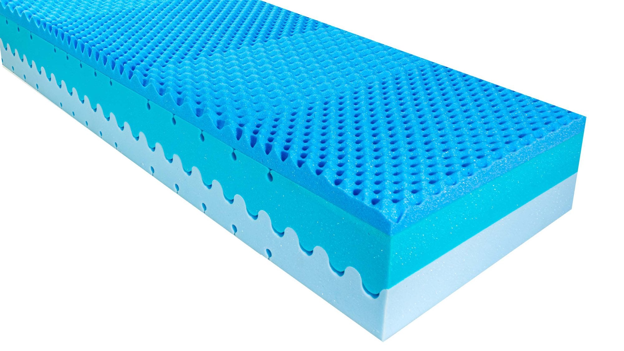 Saltea memory foam Diamond Blue, 7 zone de confort, husă detașabilă, 26 cm Golden Dreams