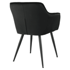 Fotoliu de design, negru, piele eco DELUXE/metal, 56x53.5x79 cm Kondela