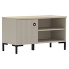 Pantofar GRADO, gri-maroniu Taupe/stejar silverjack, 85x40.7x49 cm Kondela