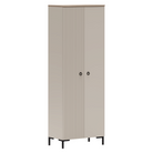 Dulap, gri-maroniu Taupe/stejar silverjack, DOMCA 2D Kondela