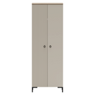 Dulap, gri-maroniu Taupe/stejar silverjack, DOMCA 2D Kondela