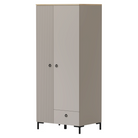 Dulap, gri-maroniu Taupe/stejar silverjack, DOMCA 2D1S Kondela