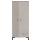 Dulap, gri-maroniu Taupe/stejar silverjack, DOMCA 2D1S Kondela