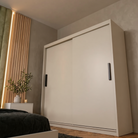 Dressing MENAGGIO cașmir deschis cu 2 uși culisante, PAL melaminat 18 mm, 160x60x200 cm Arboteca
