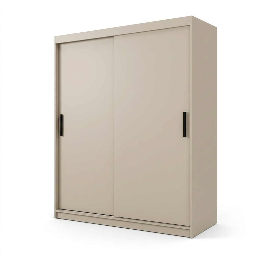 Dressing MENAGGIO cașmir deschis cu 2 uși culisante, PAL melaminat 18 mm, 160x60x200 cm Arboteca