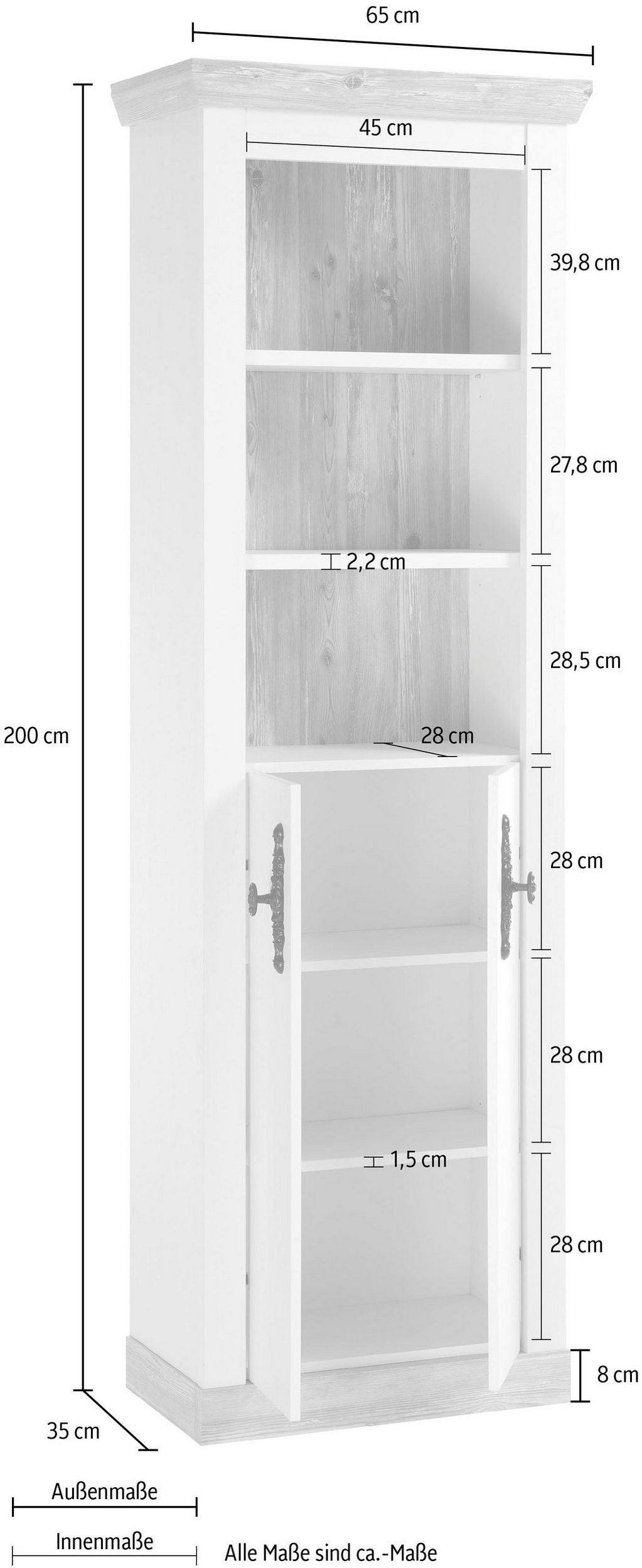 Dulap pentru baie , Florenz , 65 cm latime Arboteca