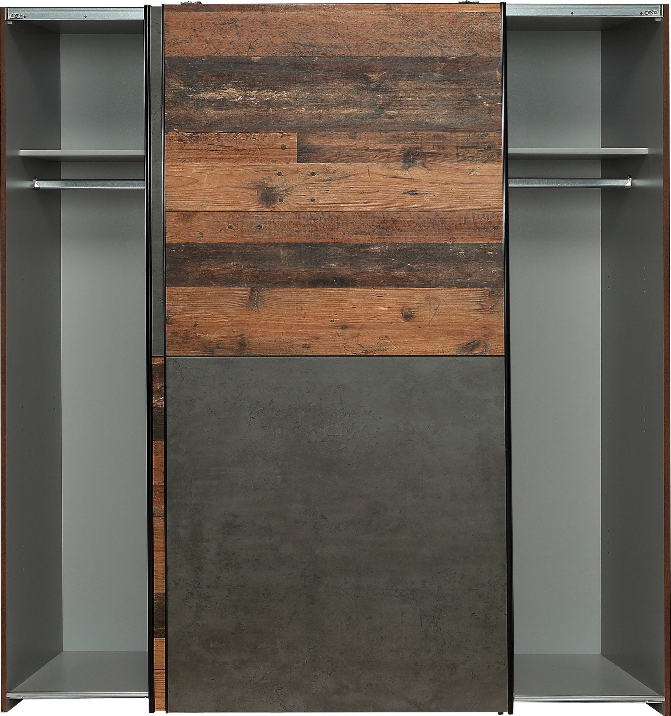Dulap Cliff cu usi glisante , 170 cm latime Arboteca