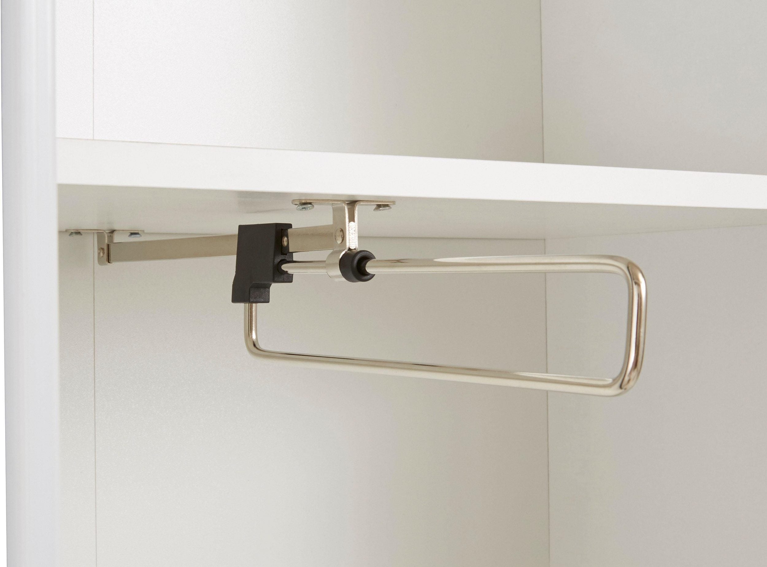 Dulap cu usi glisante Heimo , Alb-Stejar , 125 cm latime , 38 cm adancime Arboteca