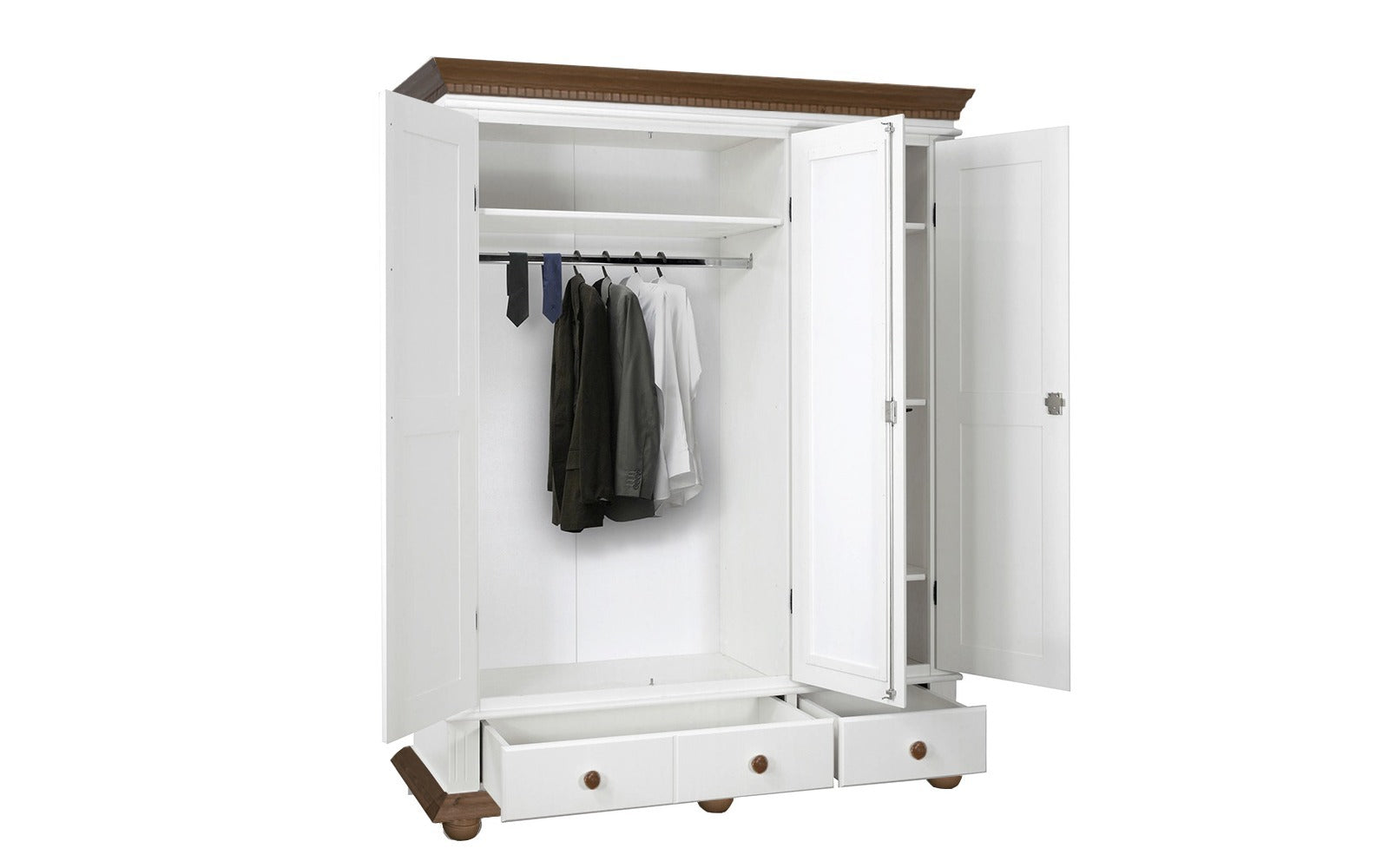 Dulap din lemn masiv cu trei usi Bavaria Arboteca