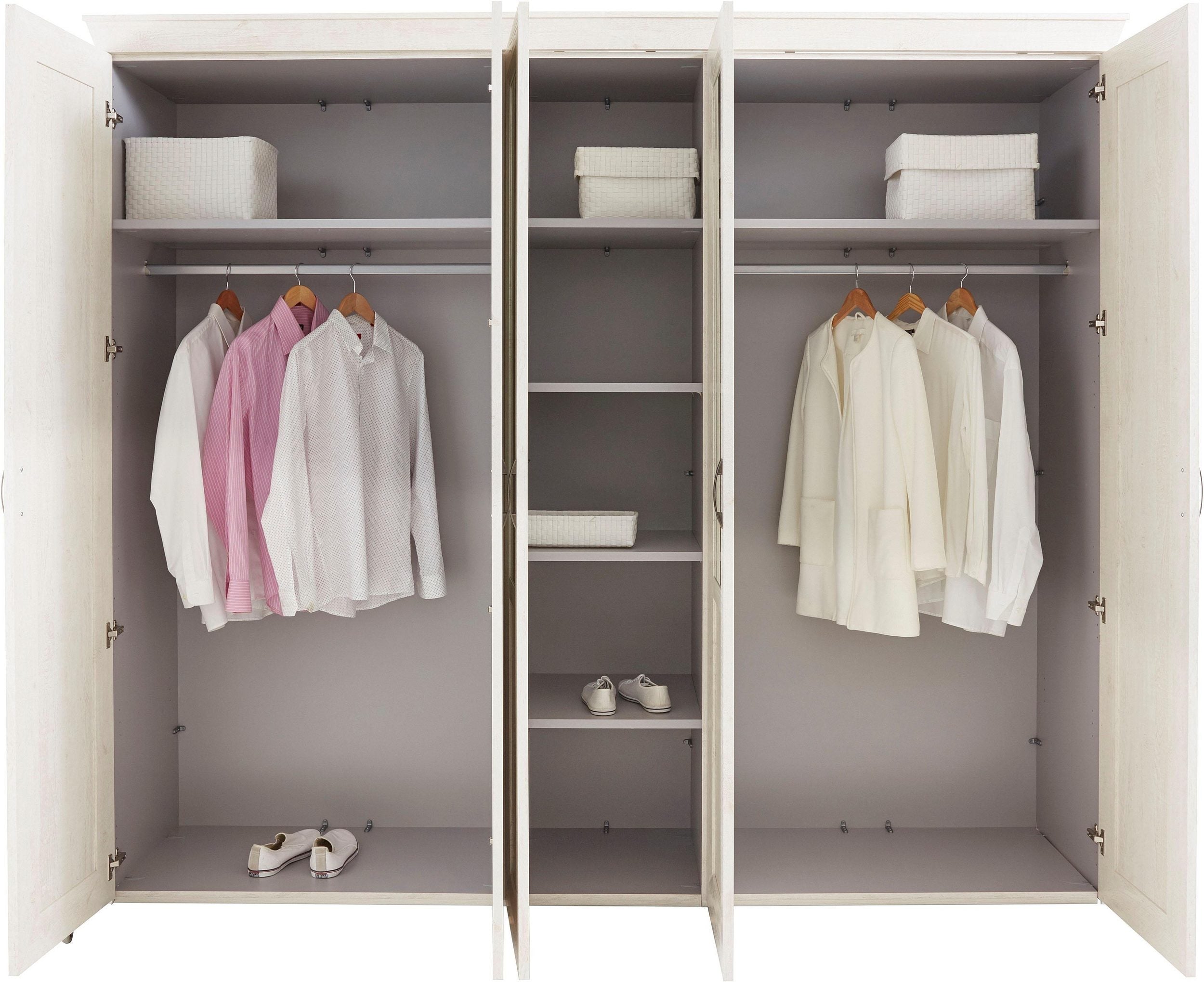 Dulap cu cinci usi si Oglinda Kashmir , 255 cm latime Arboteca