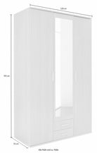 Dulap cu trei usi Karl , 120 cm latime Arboteca