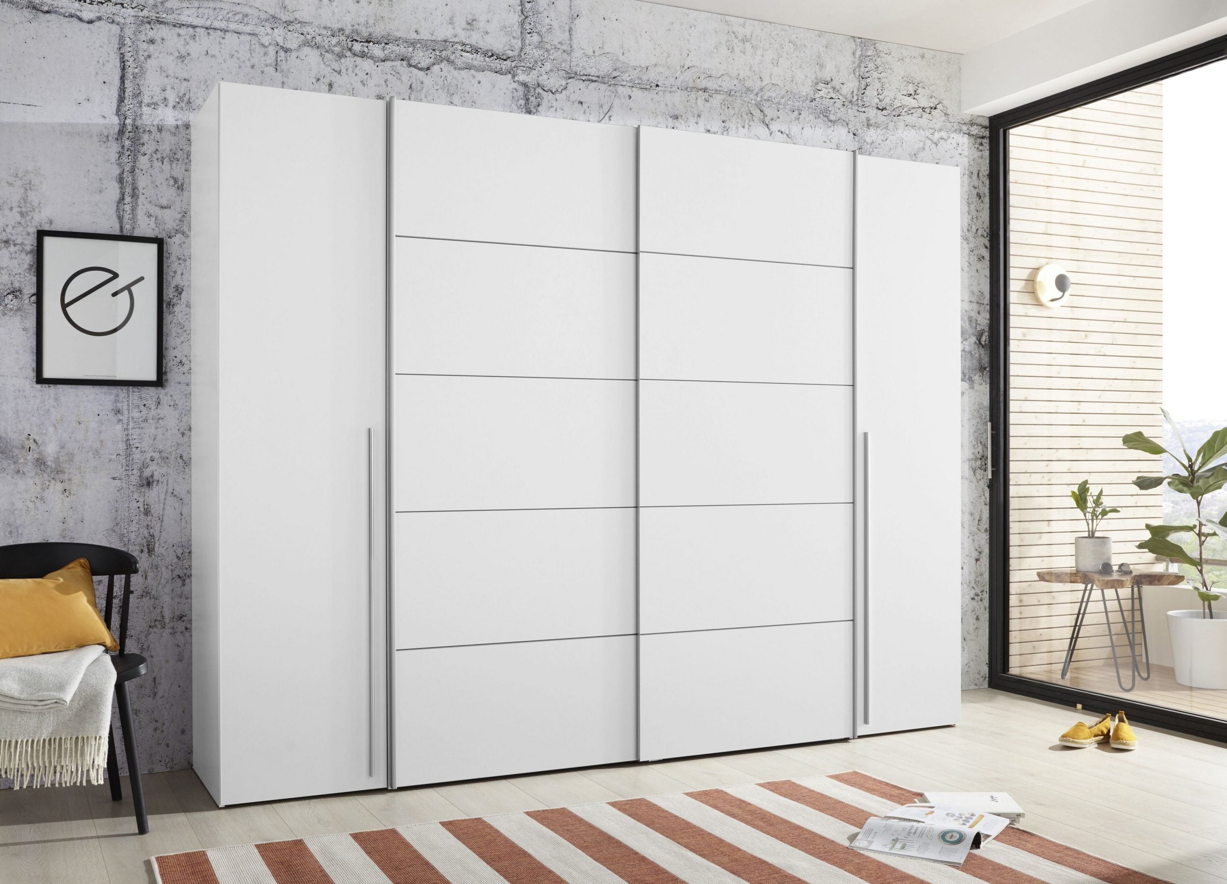 Dulap Narago , Alb , 270 cm latime Arboteca