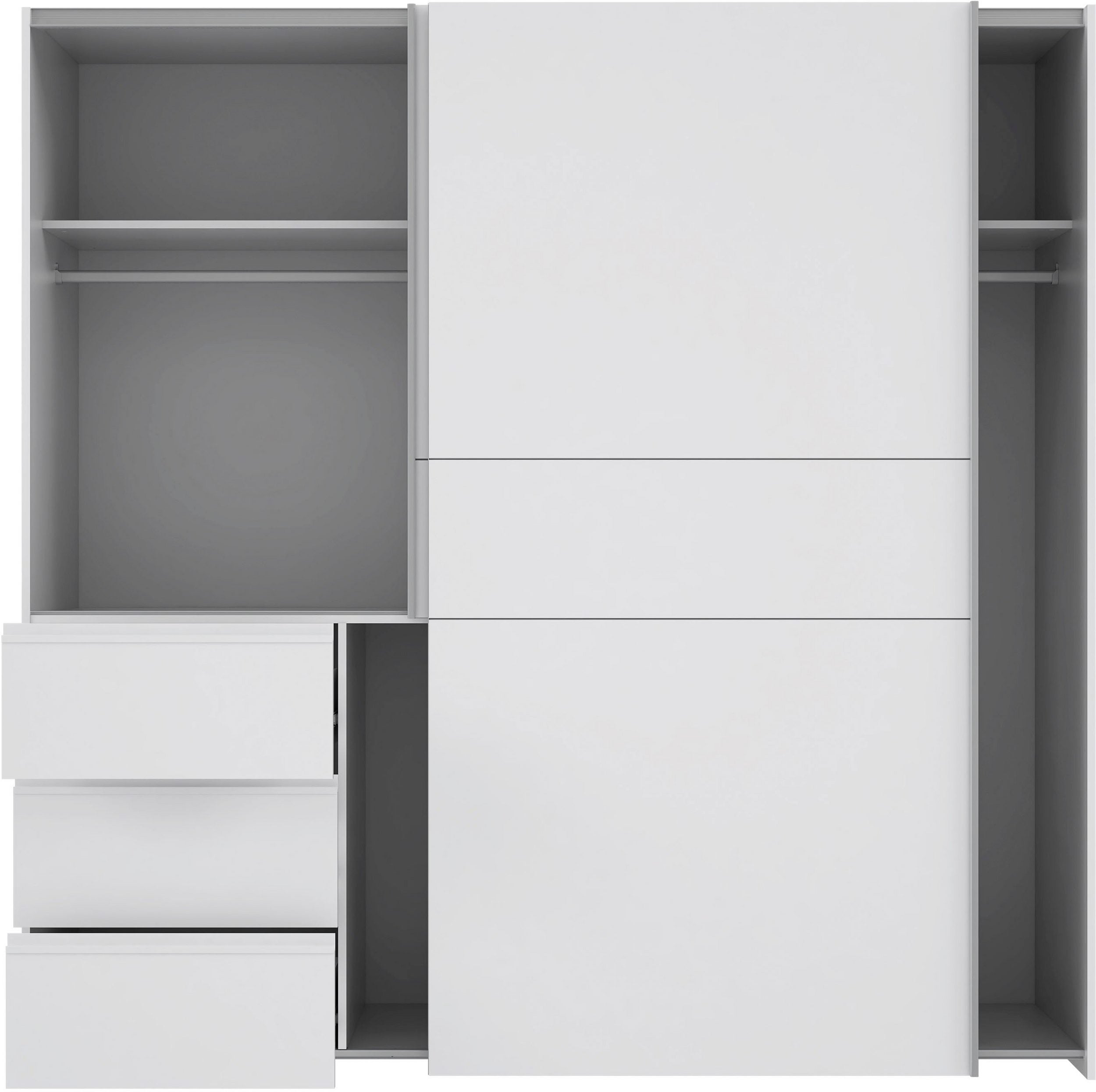 Dulap cu uși glisante Winn, PAL, 200×61×201 cm Arboteca