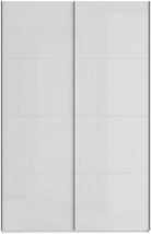 Dulap Fittio cu uși glisante, alb, 150×235×61 cm Arboteca