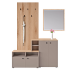 Set de hol, toffee/natural canella strata/cremona torro stejar, 138.5x41.2x204.7 cm Kondela