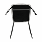 Scaun dining SANREMO, piele ecologică albă/crom, piele ecologică/crom, 42x43x99 cm Kondela