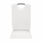 Scaun dining SANREMO, piele ecologică albă/crom, piele ecologică/crom, 42x43x99 cm Kondela