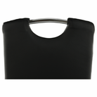 Scaun dining SANREMO, piele ecologică neagră/crom, piele ecologică/crom, 42x43x99 cm Kondela