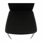 Scaun dining SANREMO, piele ecologică neagră/crom, piele ecologică/crom, 42x43x99 cm Kondela