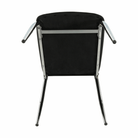 Scaun dining SANREMO, piele ecologică neagră/crom, piele ecologică/crom, 42x43x99 cm Kondela