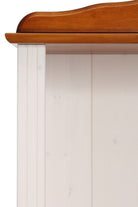 Etajera Mette , lemn masiv , Alb-Cires , 77 cm latime Arboteca