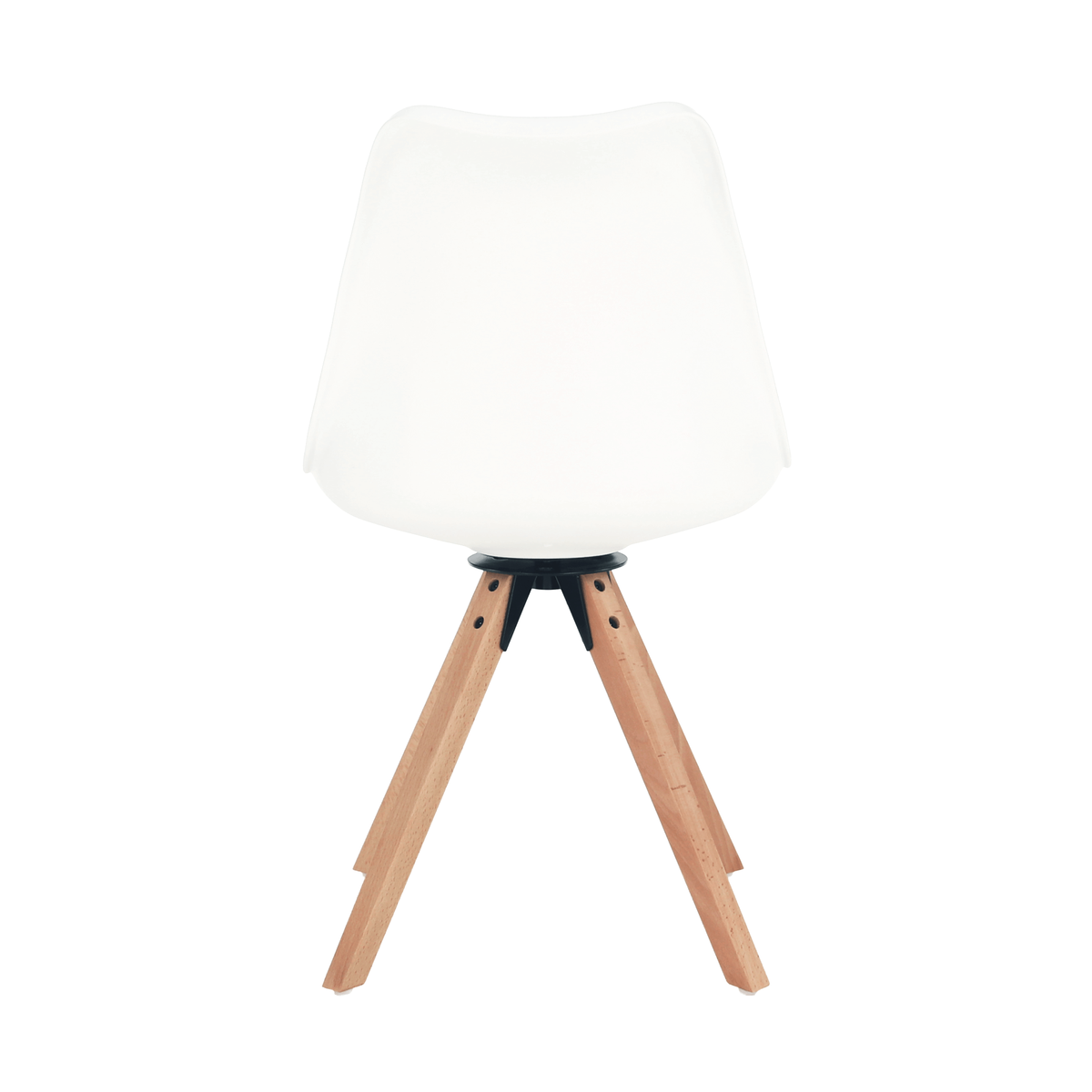 Scaun pivotant elegant SANTENA, alb, piele ecologică, 48x57.5x82.5 cm Kondela
