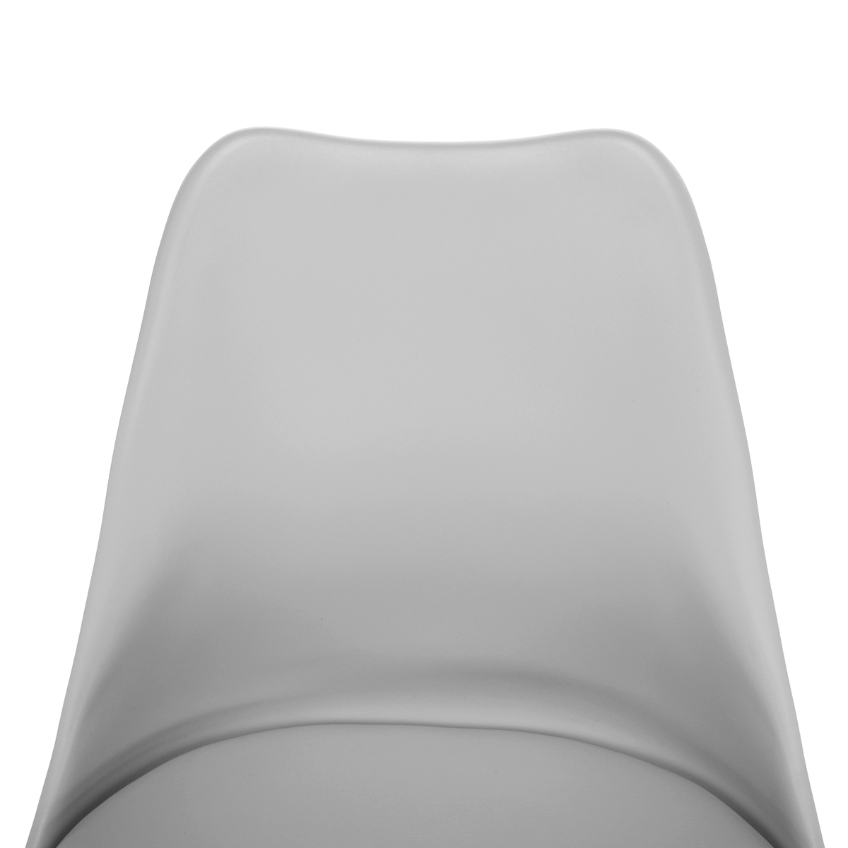 Scaun pivotant elegant SANTENA, gri deschis, piele ecologică, 48x57.5x82.5 cm Kondela
