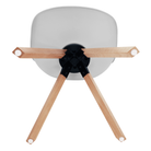 Scaun pivotant elegant SANTENA, gri deschis, piele ecologică, 48x57.5x82.5 cm Kondela