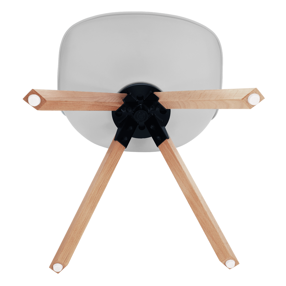 Scaun pivotant elegant SANTENA, gri deschis, piele ecologică, 48x57.5x82.5 cm Kondela