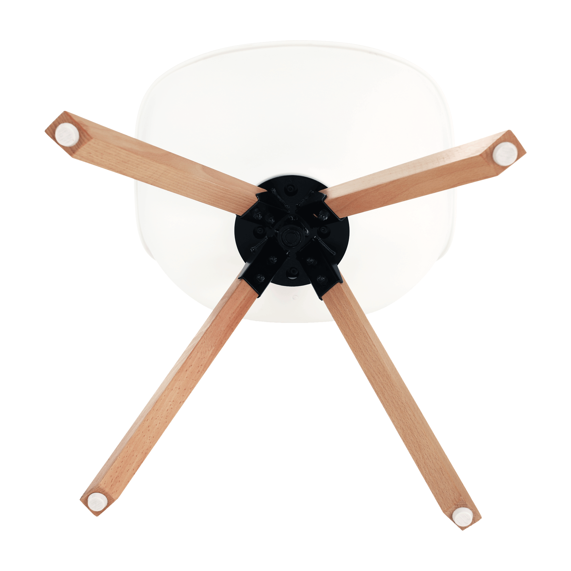 Scaun pivotant elegant SANTENA, alb, piele ecologică, 48x57.5x82.5 cm Kondela