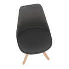 Scaun pivotant elegant SANTENA, gri închis, piele ecologică, 48x57.5x82.5 cm Kondela