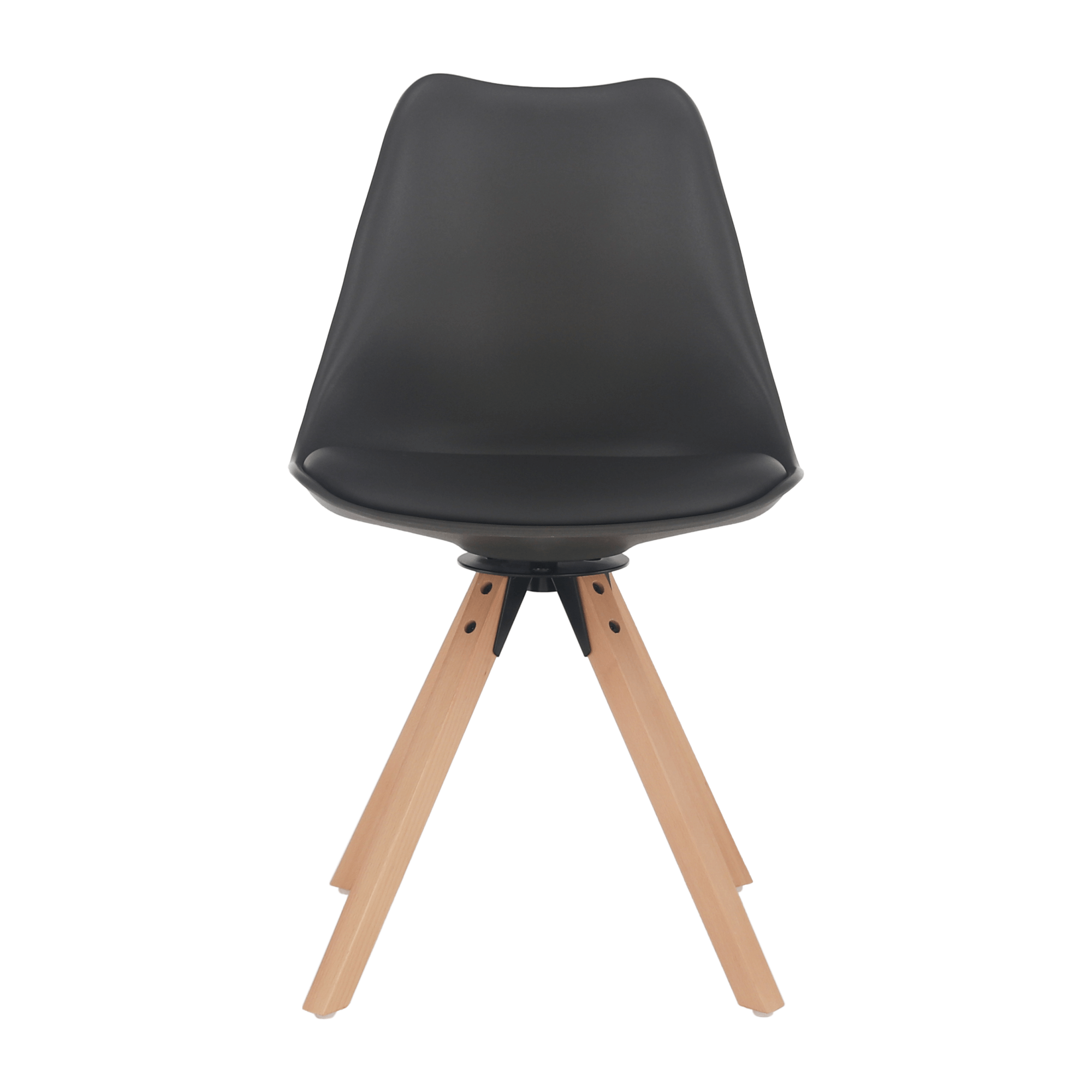 Scaun pivotant elegant SANTENA, gri închis, piele ecologică, 48x57.5x82.5 cm Kondela