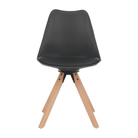 Scaun pivotant elegant SANTENA, gri închis, piele ecologică, 48x57.5x82.5 cm Kondela