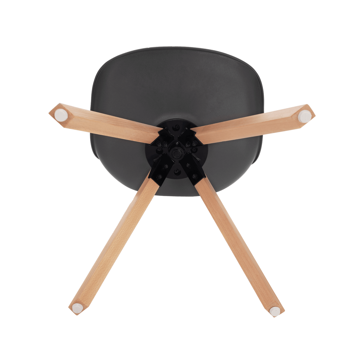 Scaun pivotant elegant SANTENA, gri închis, piele ecologică, 48x57.5x82.5 cm Kondela