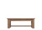 Masă de cafea Jersey cu raft, stejar, 124×45×60 cm Arboteca