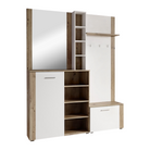 Set pentru anticameră CORTINA, alb/stejar artisan, 150x32x190 cm Kondela