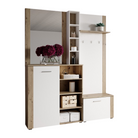 Set pentru anticameră CORTINA, alb/stejar artisan, 150x32x190 cm Kondela