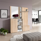 Set pentru anticameră CORTINA, stejar sonoma, 150x32x190 cm Kondela