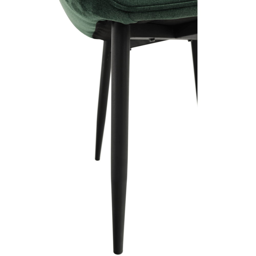 Fotoliu de design, material textil Velvet verde, FEDRIS Kondela