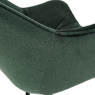 Fotoliu de design, material textil Velvet verde, FEDRIS Kondela