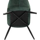 Fotoliu de design, material textil Velvet verde, FEDRIS Kondela