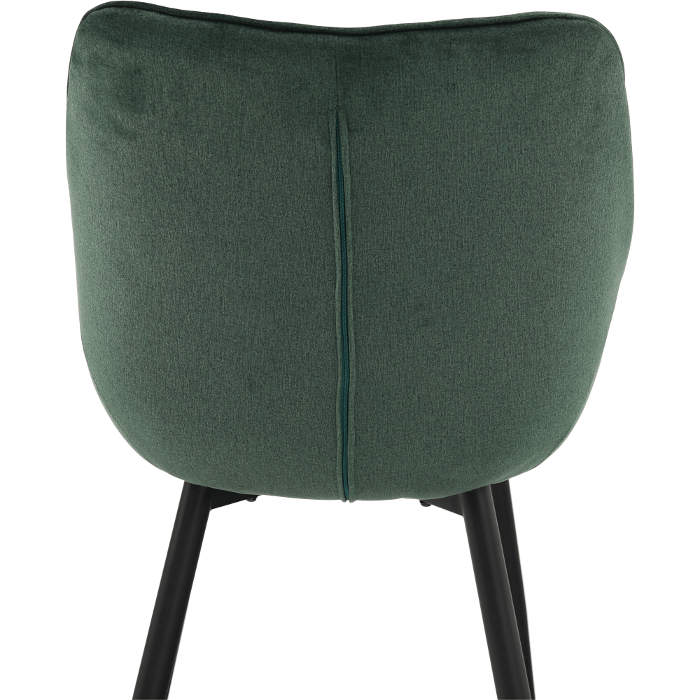 Fotoliu de design, material textil Velvet verde, FEDRIS Kondela