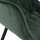 Fotoliu de design, material textil Velvet verde, FEDRIS Kondela