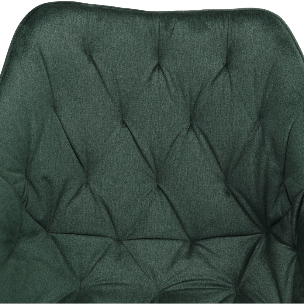 Fotoliu de design, material textil Velvet verde, FEDRIS Kondela