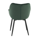 Fotoliu de design, material textil Velvet verde, FEDRIS Kondela