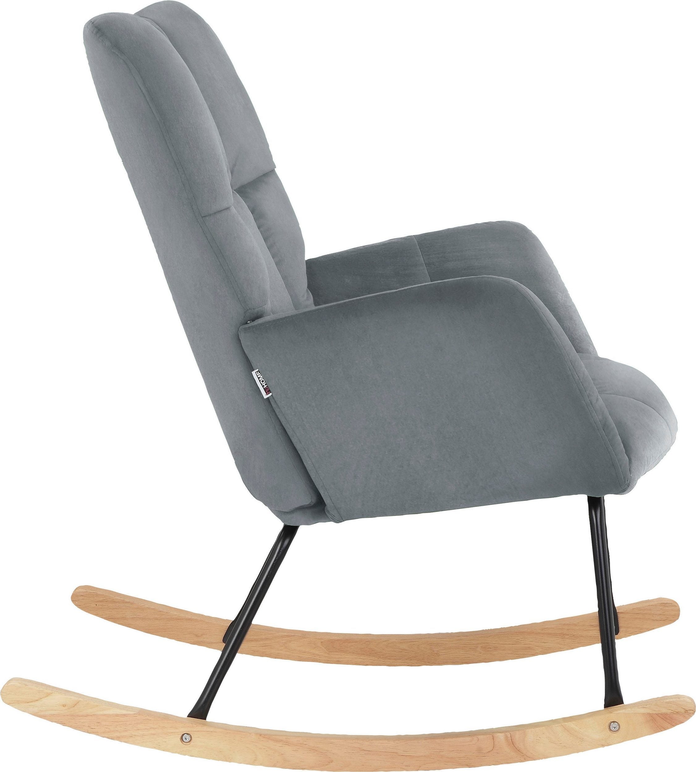 Scaun Balansoar Anika - Culoare Gri/Negru/Frasin Arboteca