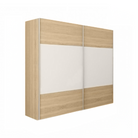 Dulap cu uși glisante GABRIELA NEW, stejar sonoma/alb, 202x200 cm Kondela